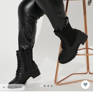 Fashion Nova Combat Boots